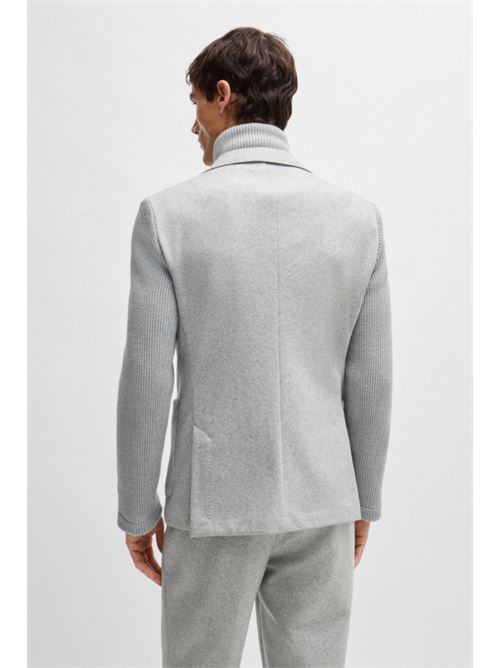 Jacket with sleeves and knitted insert BOSS | 50528009 C-HANRY-J-HYBRID-244.041